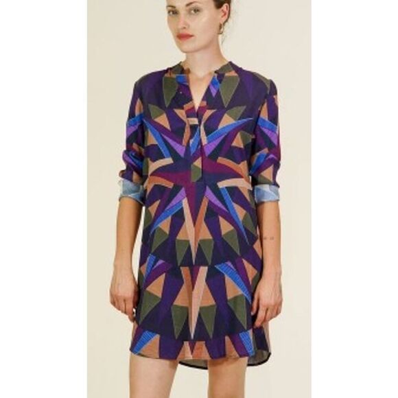 Mara Hoffman Compass Shirt Dress Sz. XS - Picture 1 of 6